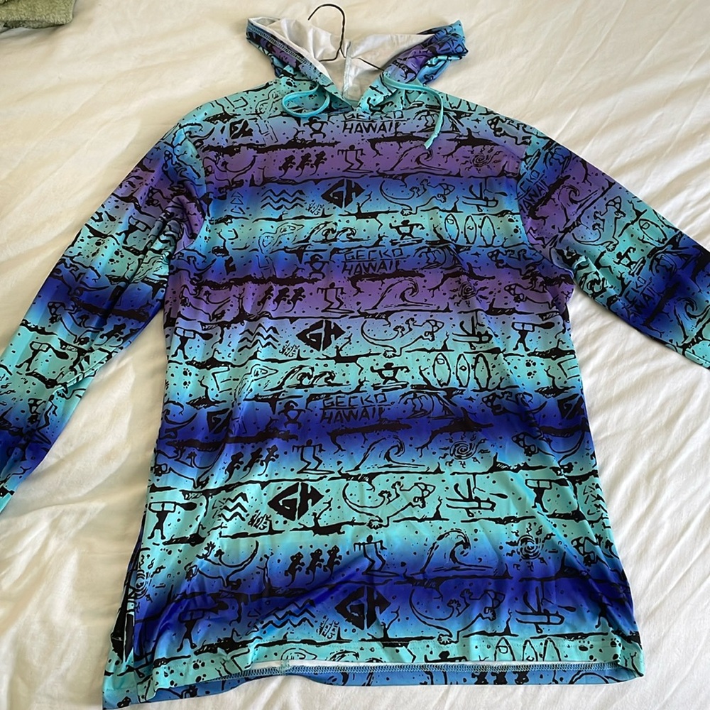 Gecko Hawaii  thin hoodie